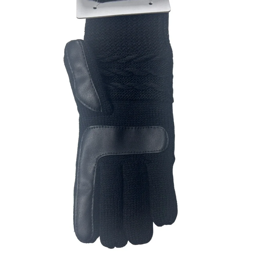 Isotoner Eco Comfort Gloves SmartDri Touchscreen Gloves‎ Women's Black NEW - Picture 2 of 5